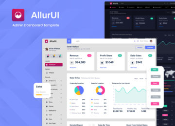 admin template allurui admin dashboard