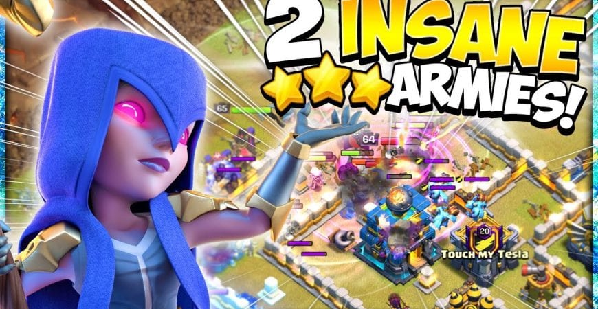 2 Unstoppable Armies for Easy 3 Stars! The Best TH12 Attack Strategies for War in Clash of Clans by Kenny Jo